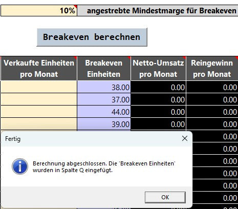 EasyPriceMaster – Kalkulation für Onlineshop | Vorlage zur Preisgestaltung & Rentabilitätsanalyse