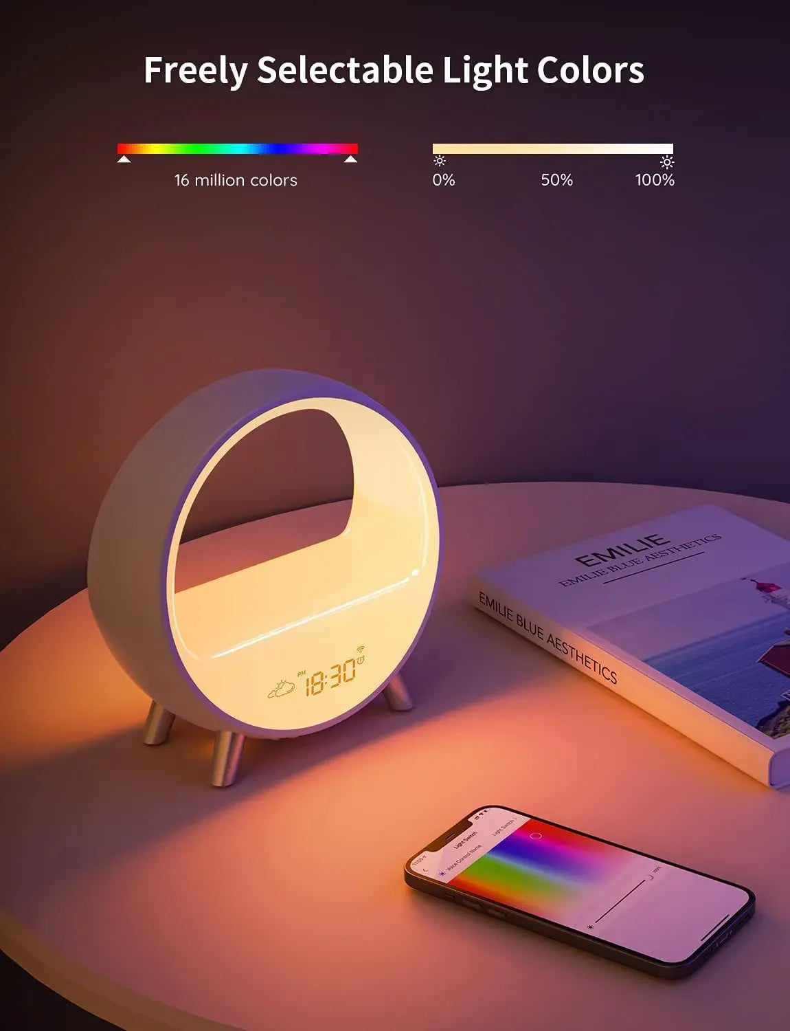 Sunrise 🌅 Wake-Up Light & Wecker – für besseren 🌙 Schlaf und ein sanftes Aufwachen 🌞 - EasyGoodies