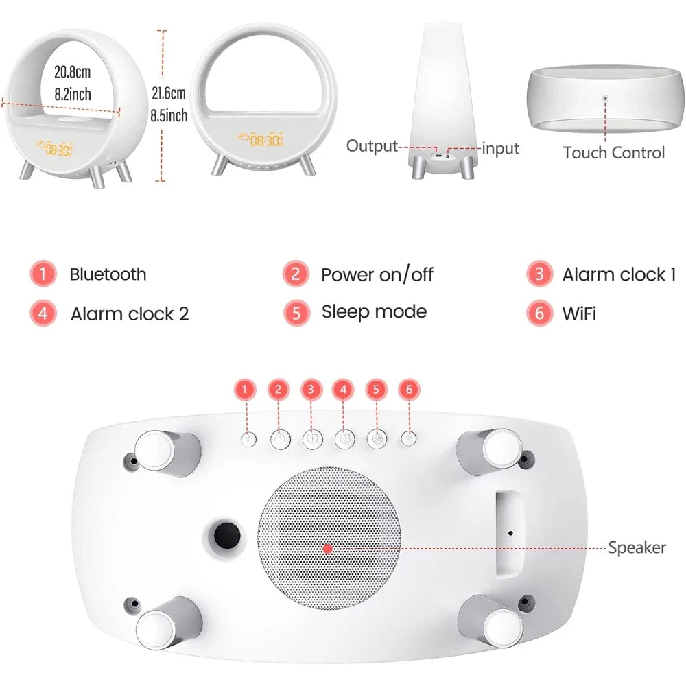 Sunrise 🌅 Wake-Up Light & Wecker – für besseren 🌙 Schlaf und ein sanftes Aufwachen 🌞 - EasyGoodies