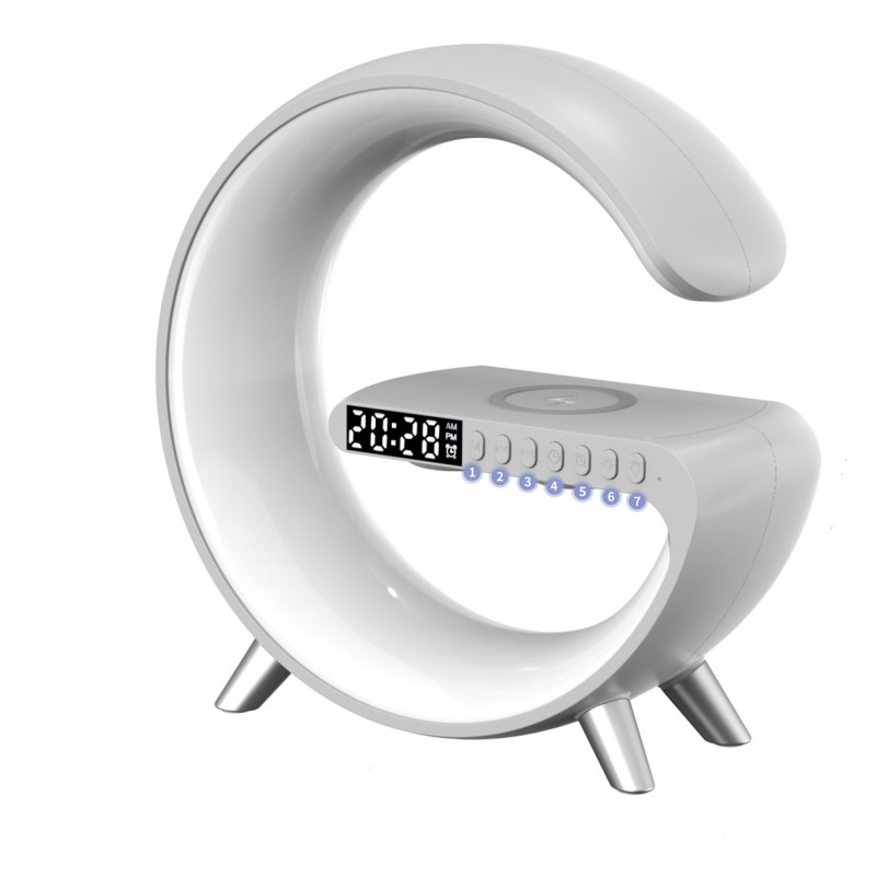 GlowRise 🌅 Smartes Wake-Up Light / Sonnenaufgangs-Wecker mit Bluetooth-Lautsprecher und kabellosem Ladegerät - EasyGoodies