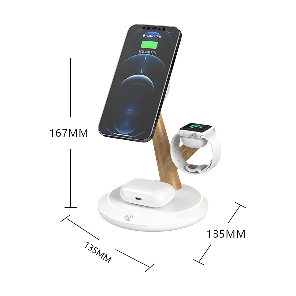 „Tri – Drei Geräte, ein Baum, ein Design“ 🌳 Die elegante 3-in-1 Wireless Ladestation für dein Zuhause und Büro - EasyGoodies