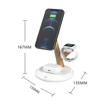 „Tri – Drei Geräte, ein Baum, ein Design“ 🌳 Die elegante 3-in-1 Wireless Ladestation für dein Zuhause und Büro - EasyGoodies