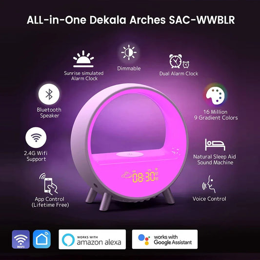 Sunrise 🌅 Wake-Up Light & Wecker – für besseren 🌙 Schlaf und ein sanftes Aufwachen 🌞 - EasyGoodies