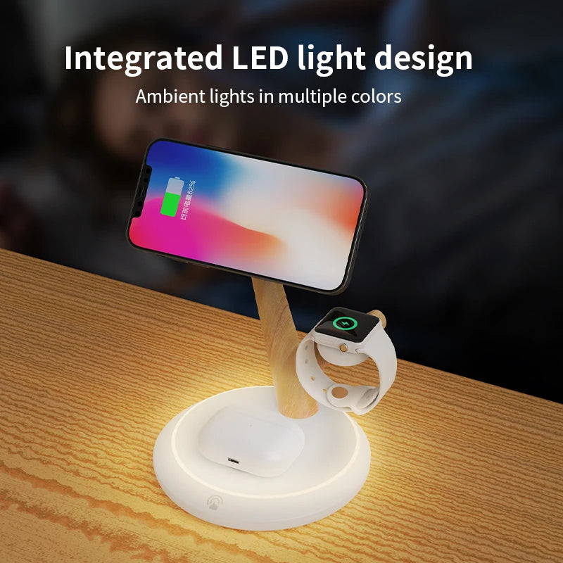 „Tri – Drei Geräte, ein Baum, ein Design“ 🌳 Die elegante 3-in-1 Wireless Ladestation für dein Zuhause und Büro - EasyGoodies