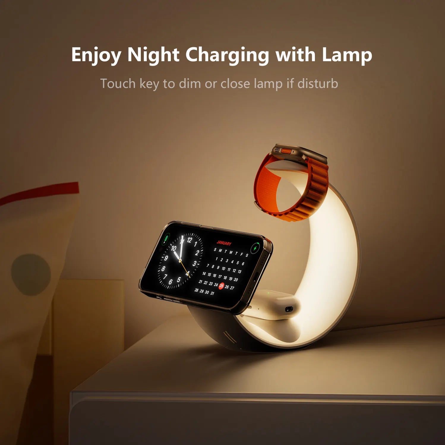 Mini🌙Moon – Dein smarter 4-in-1 Wireless Charger mit Mondlicht - EasyGoodies