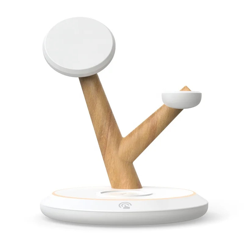 „Tri – Drei Geräte, ein Baum, ein Design“ 🌳 Die elegante 3-in-1 Wireless Ladestation für dein Zuhause und Büro - EasyGoodies
