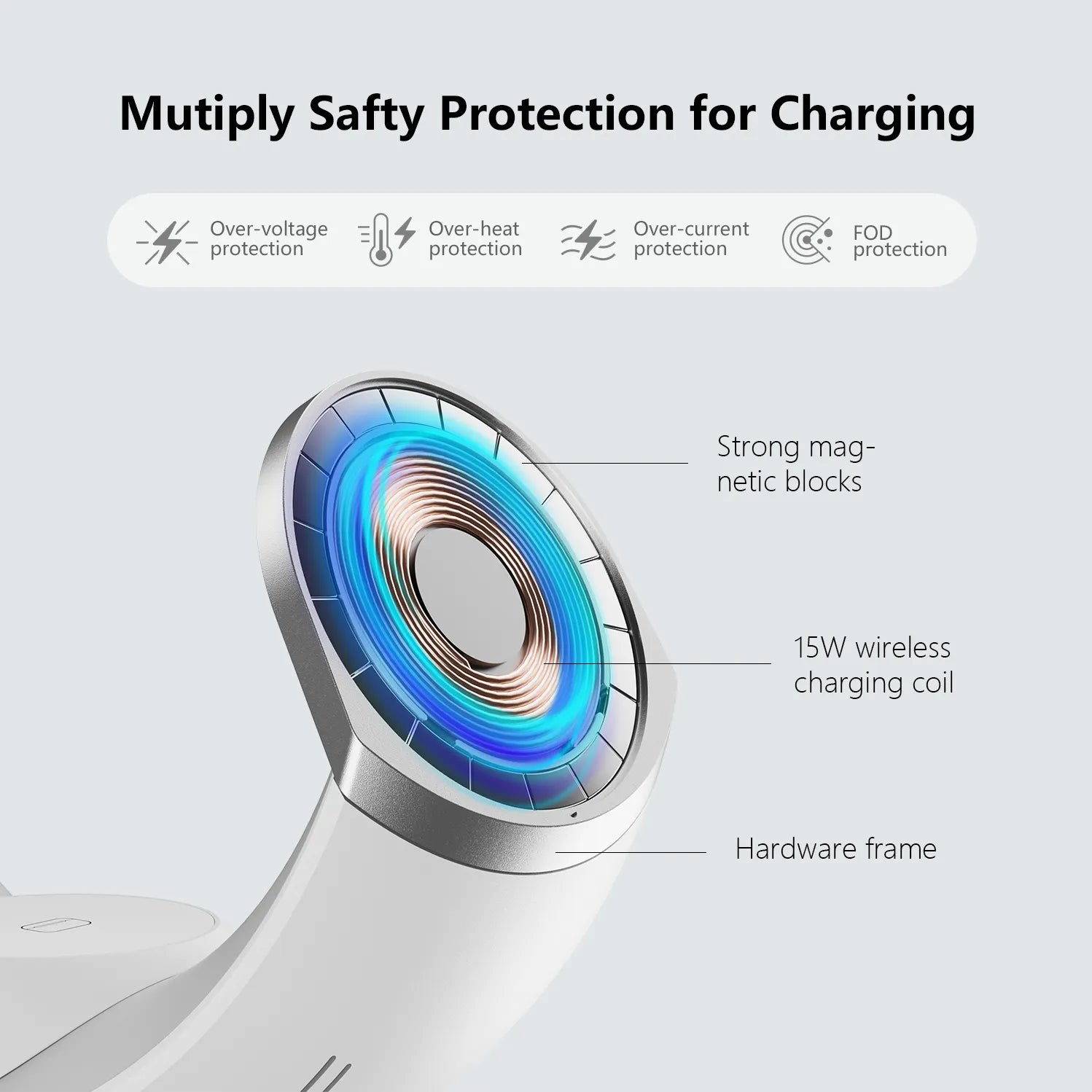 Mini🌙Moon – Dein smarter 4-in-1 Wireless Charger mit Mondlicht - EasyGoodies