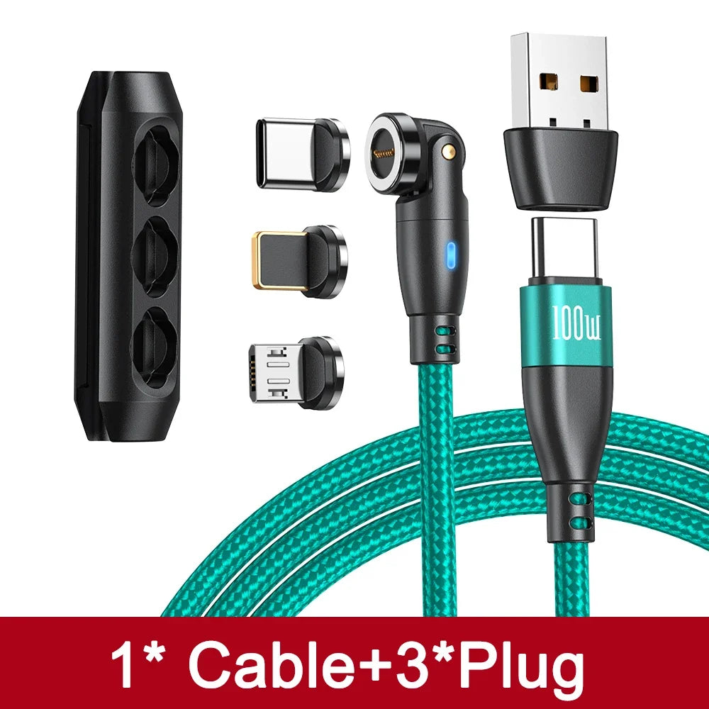 Das vielseitige und innovative 540°Grad 🚀 Rotations-Magnetkabel 🔌 für all deine Geräte - EasyGoodies