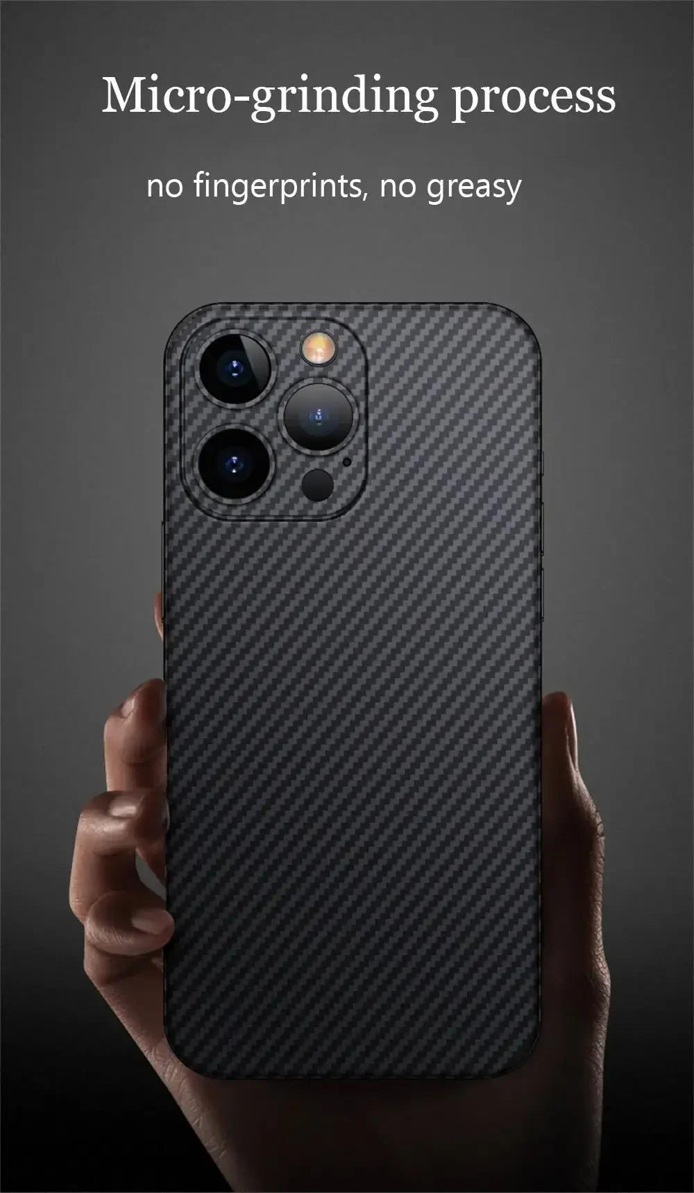 Luxury Ultra Thin Carbon Fiber Matte Case For iPhone 15 14 13 12 Mini 11 Pro Max 15pro XS XR X 6 7 8 Plus SE 0.2MM PP Back Cover - EasyGoodies