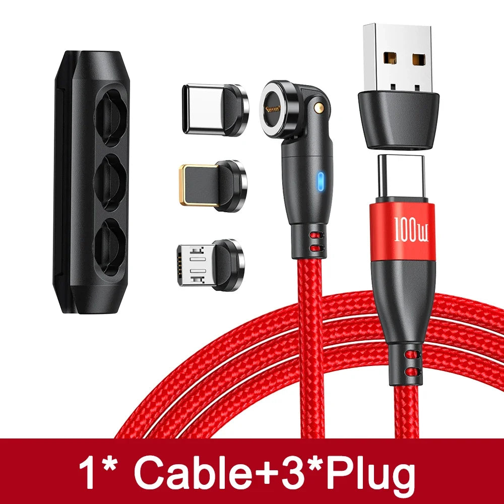 Das vielseitige und innovative 540°Grad 🚀 Rotations-Magnetkabel 🔌 für all deine Geräte - EasyGoodies
