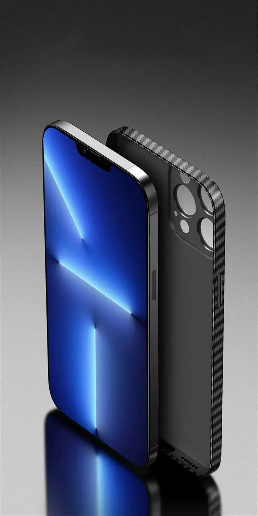 Luxury Ultra Thin Carbon Fiber Matte Case For iPhone 15 14 13 12 Mini 11 Pro Max 15pro XS XR X 6 7 8 Plus SE 0.2MM PP Back Cover - EasyGoodies